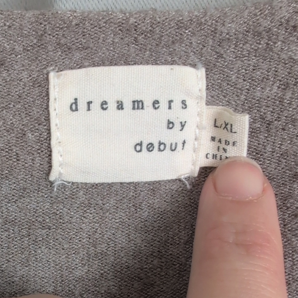 Dreamers Beige‎ V-Neck Sweater - Picture 3 of 5